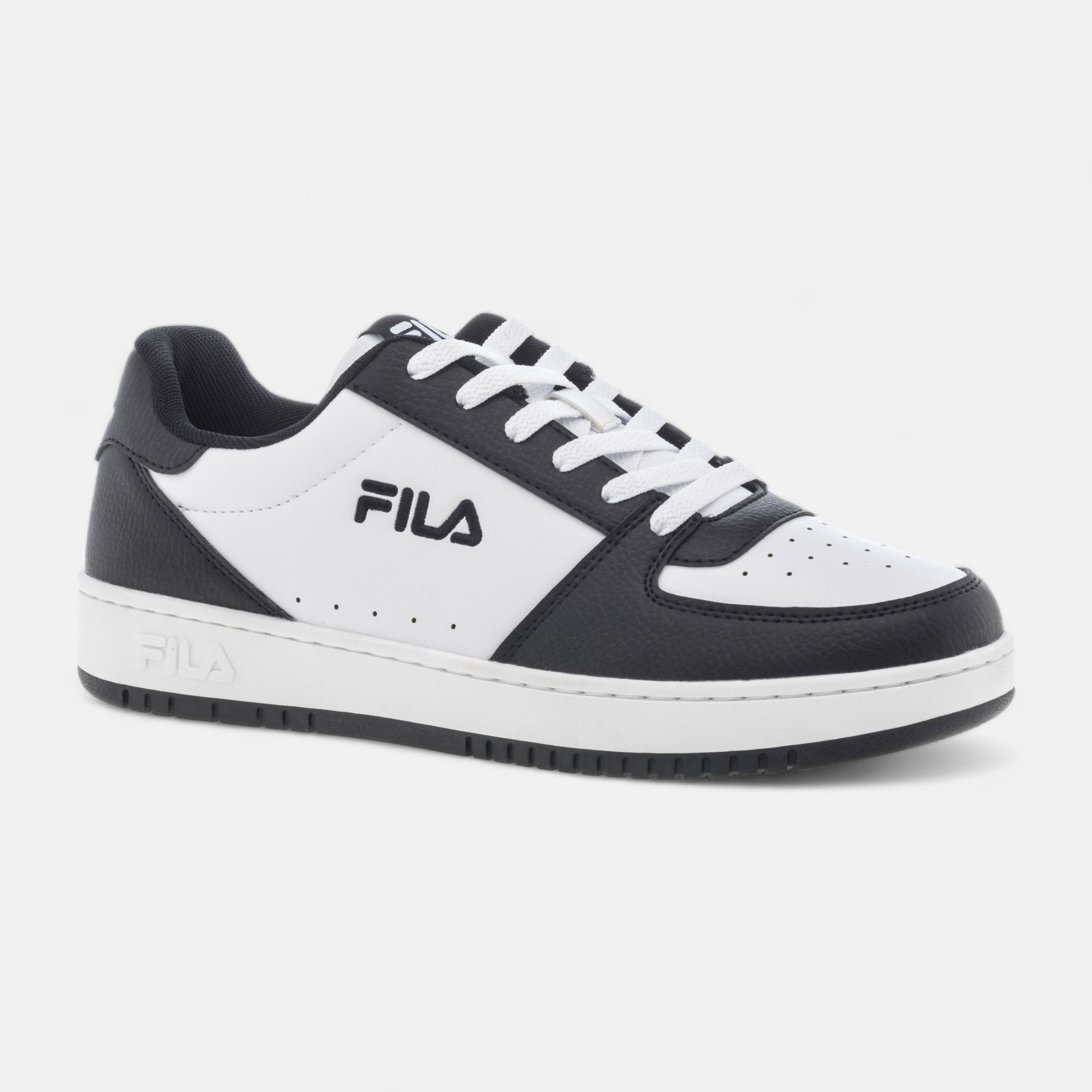 Mens black and white tennis shoes on sale