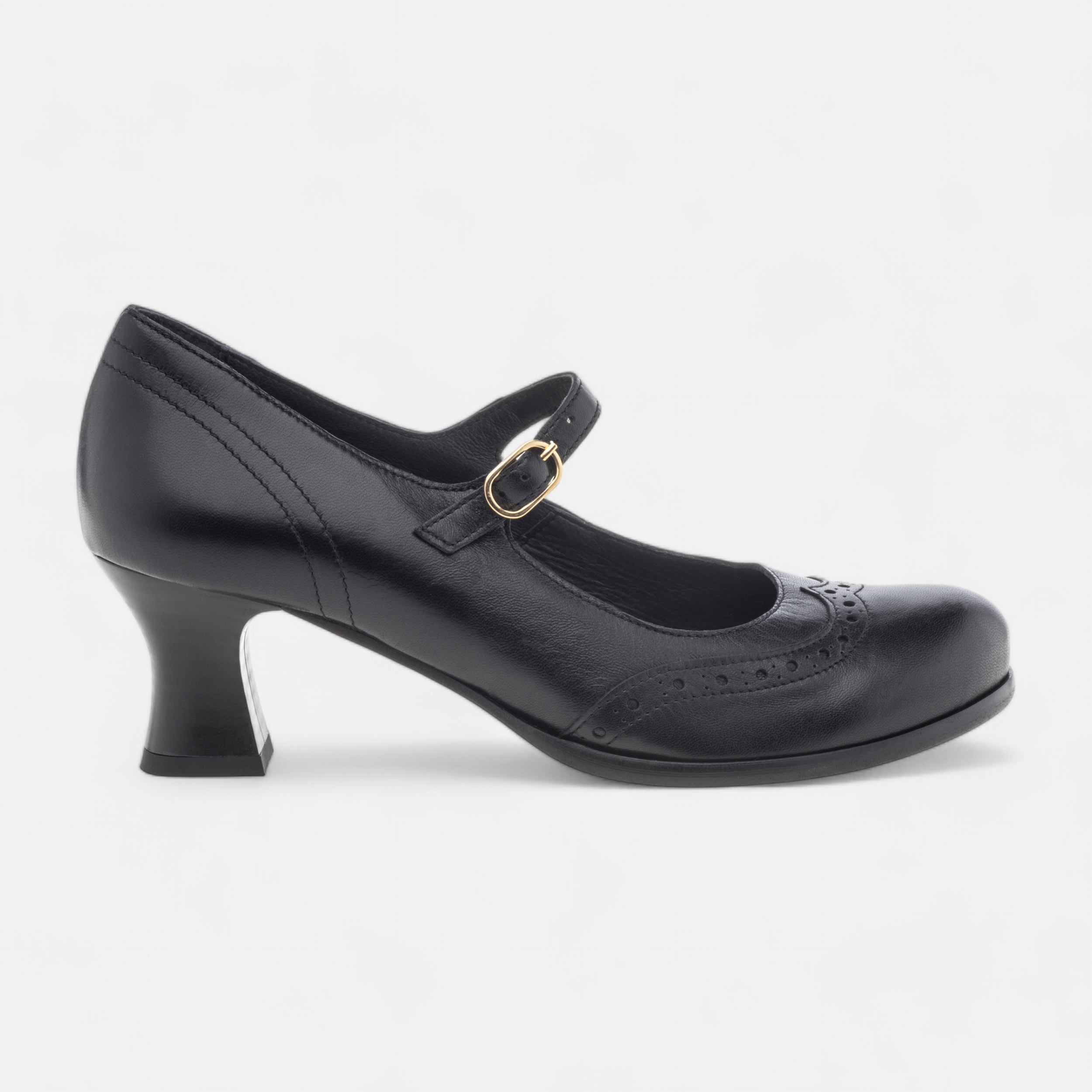 Babies a talon Femme en cuir noir France FR