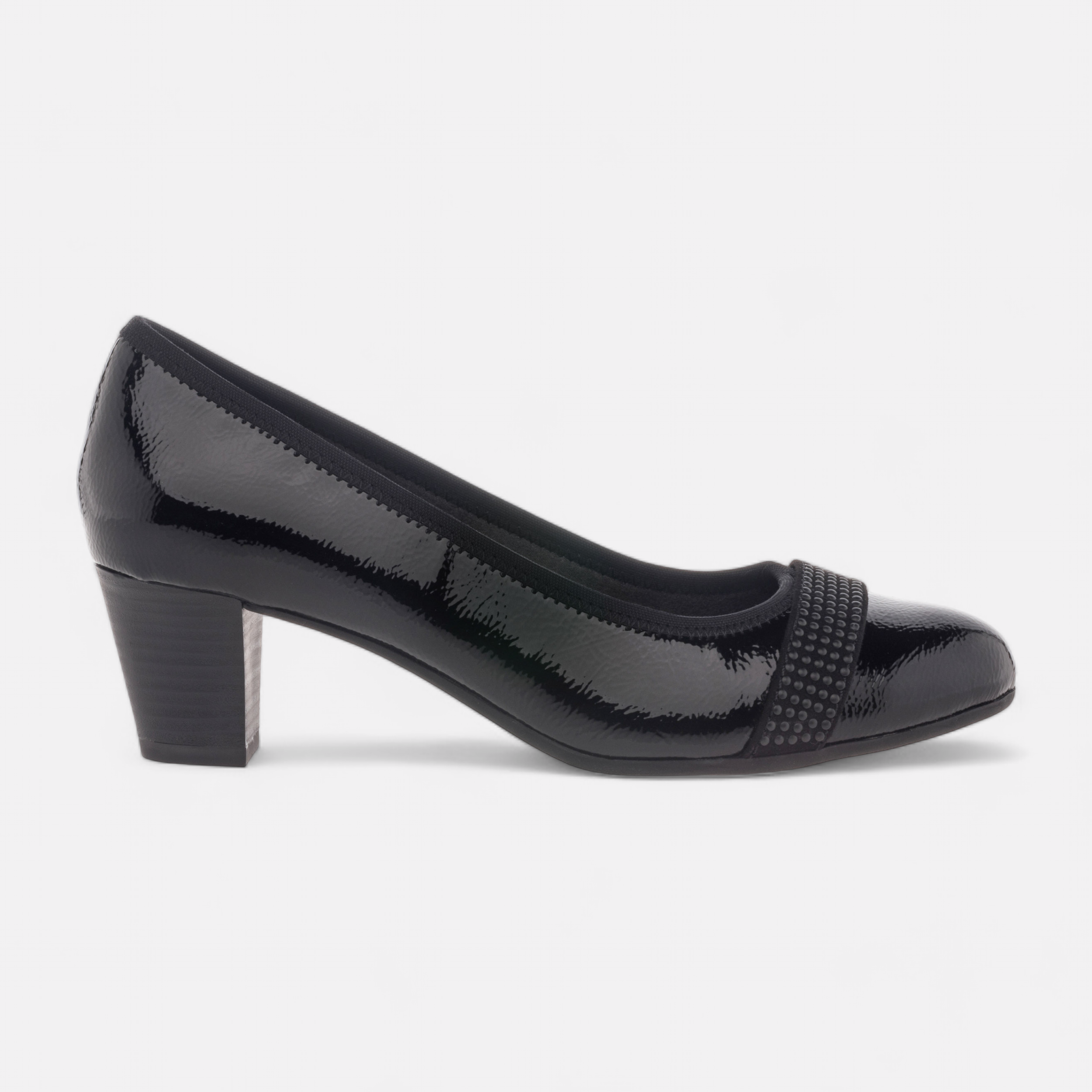 Escarpins a talon Femme noir vernis France FR