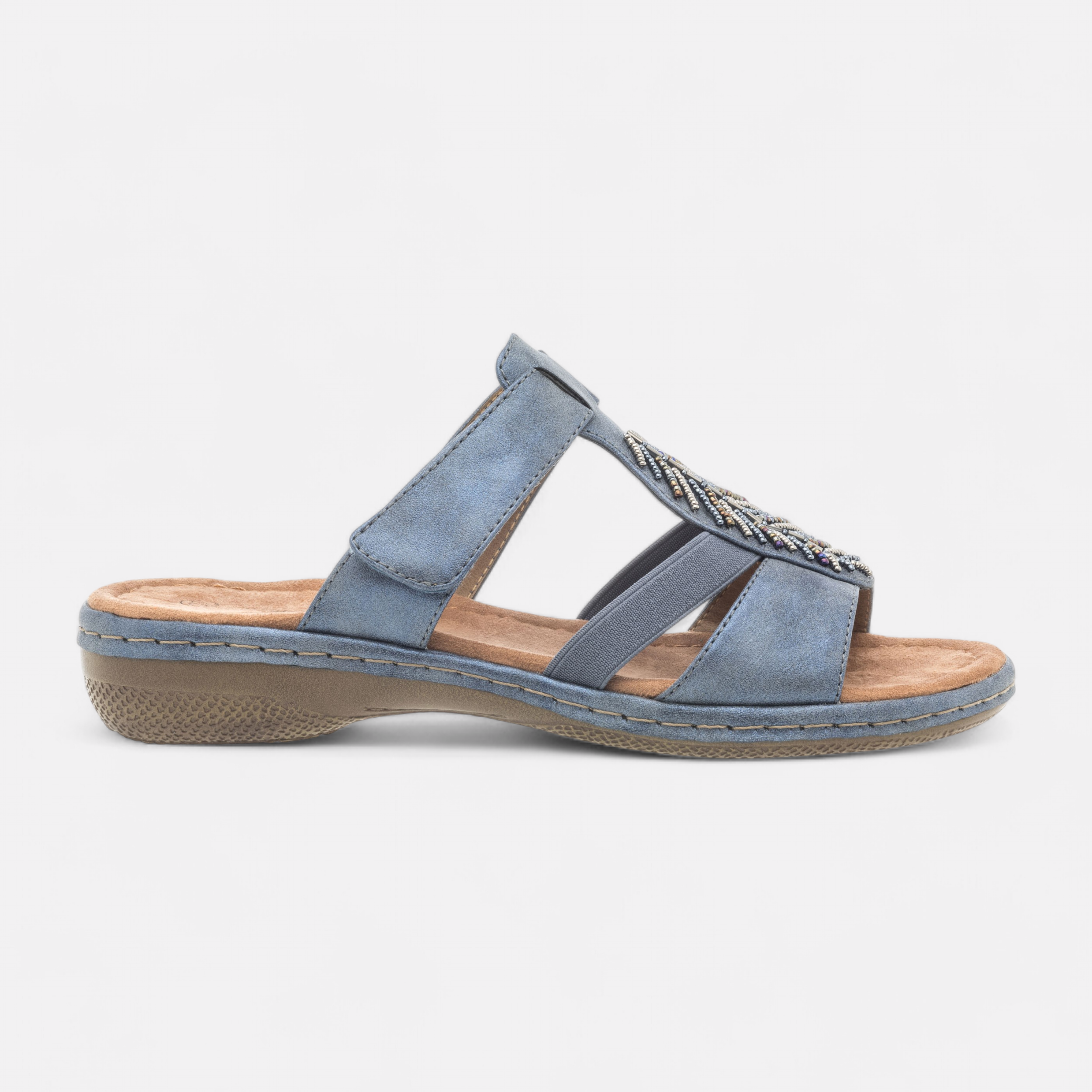 Mules femme bleues sales