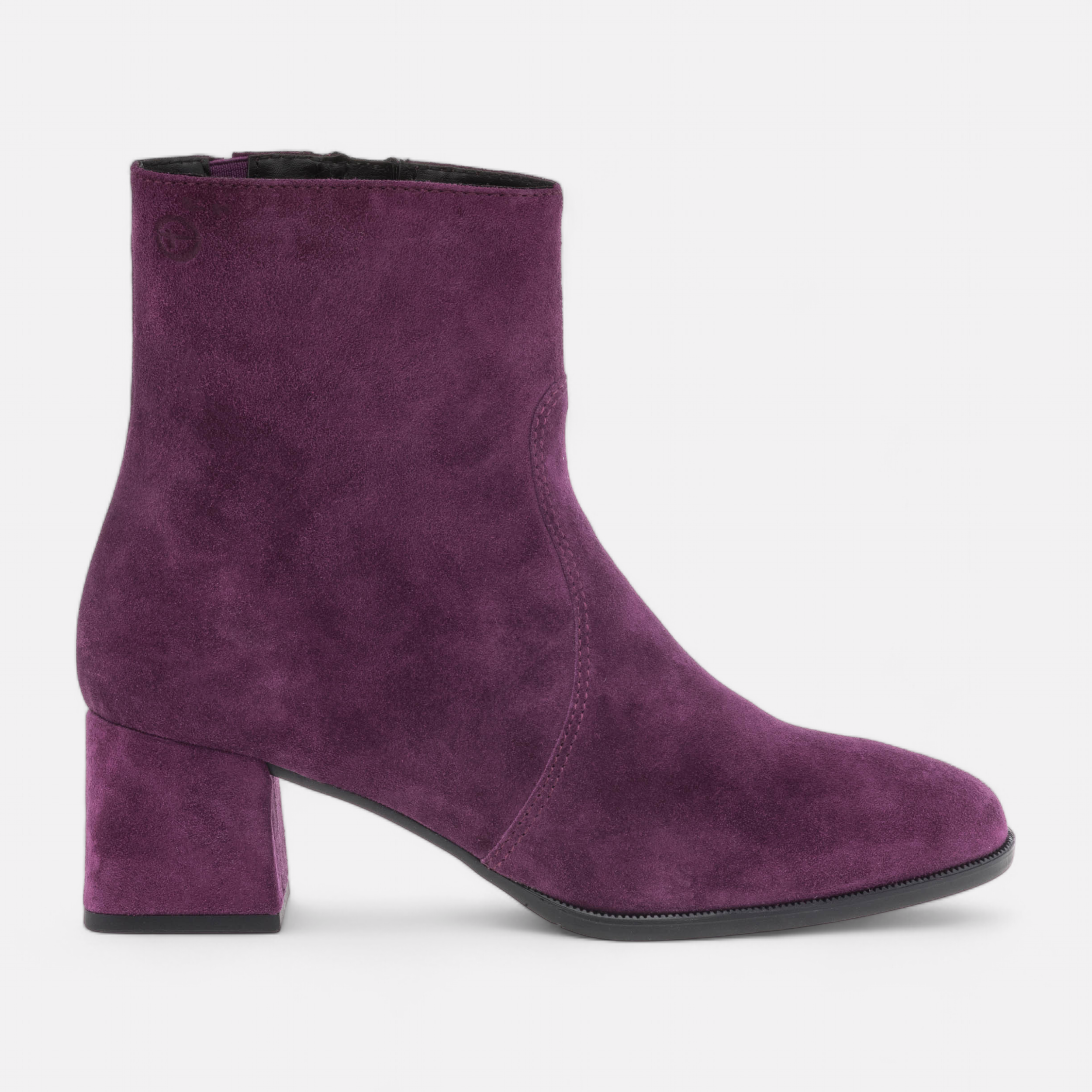 Bottines a talon Femme en cuir violet France FR