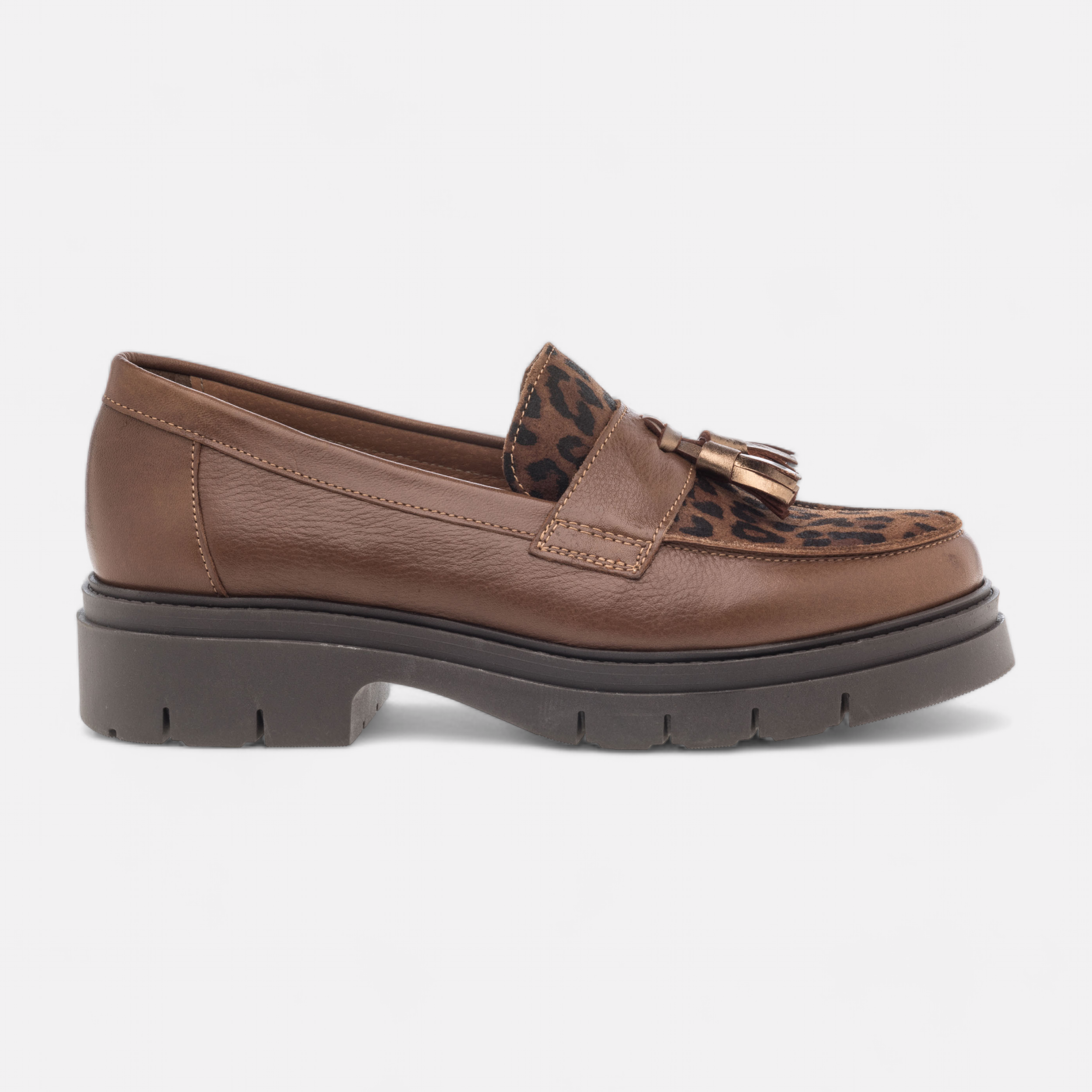 Mocassins Femme en cuir camel France FR