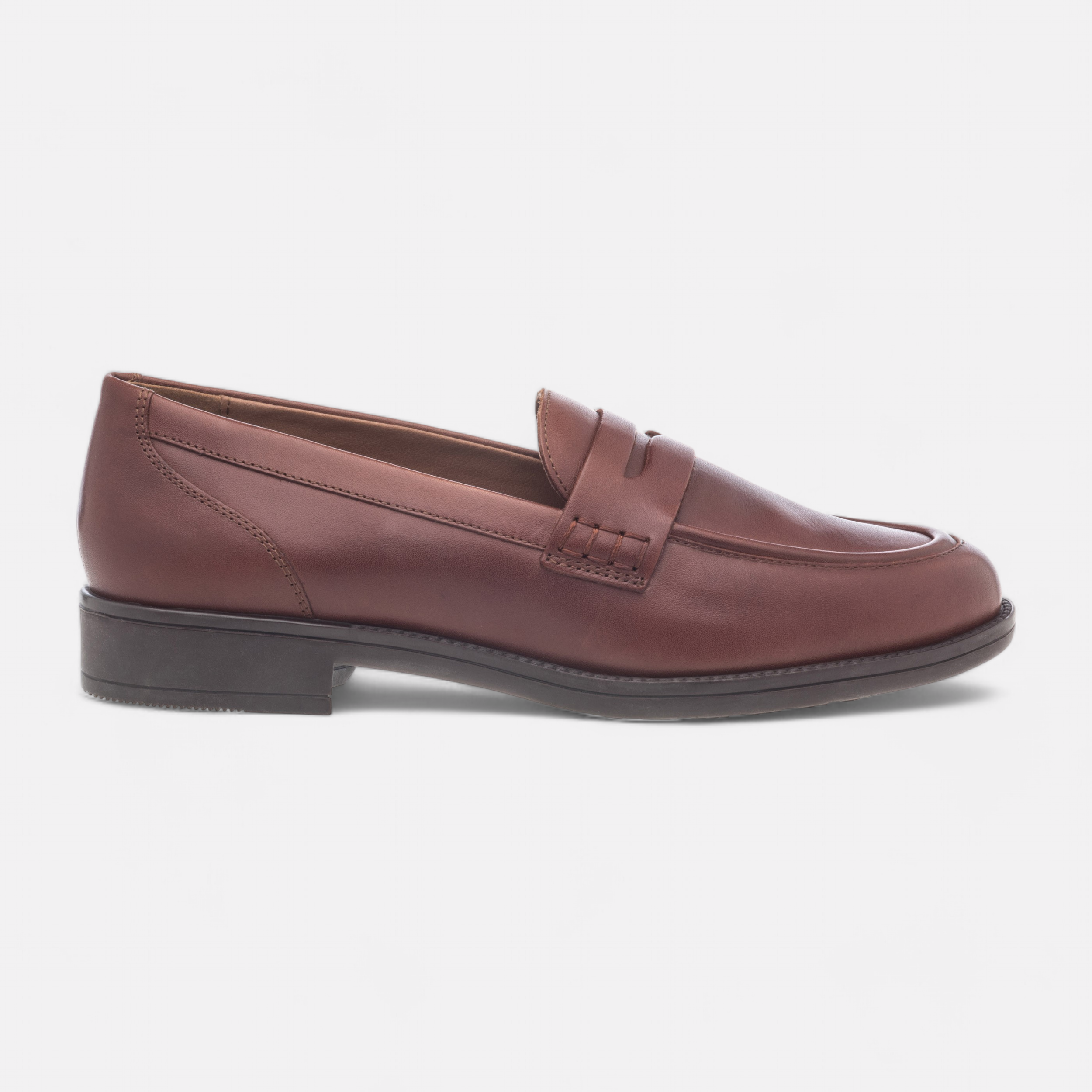 Mocassins Femme en cuir cognac France FR