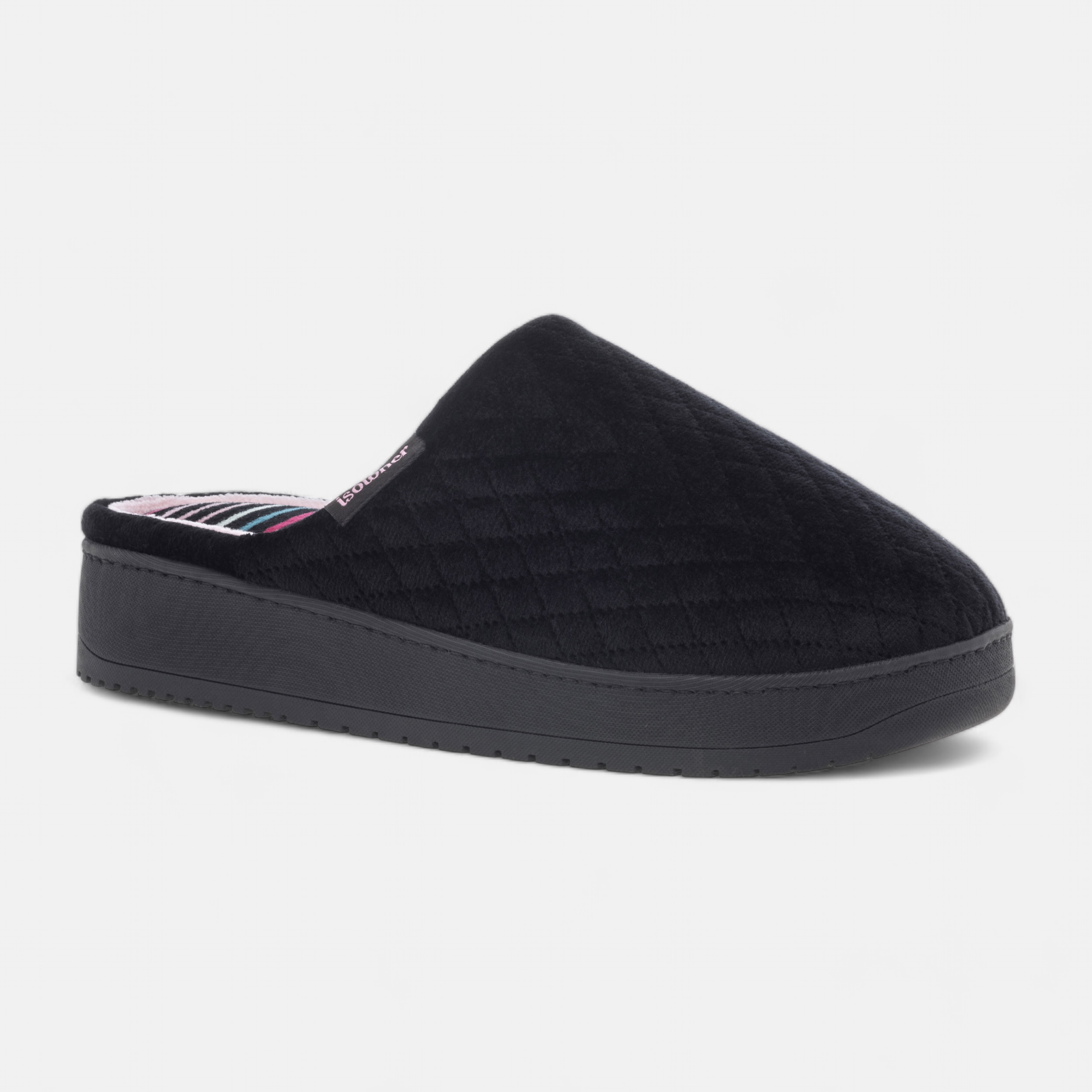 Black mule slippers women's top