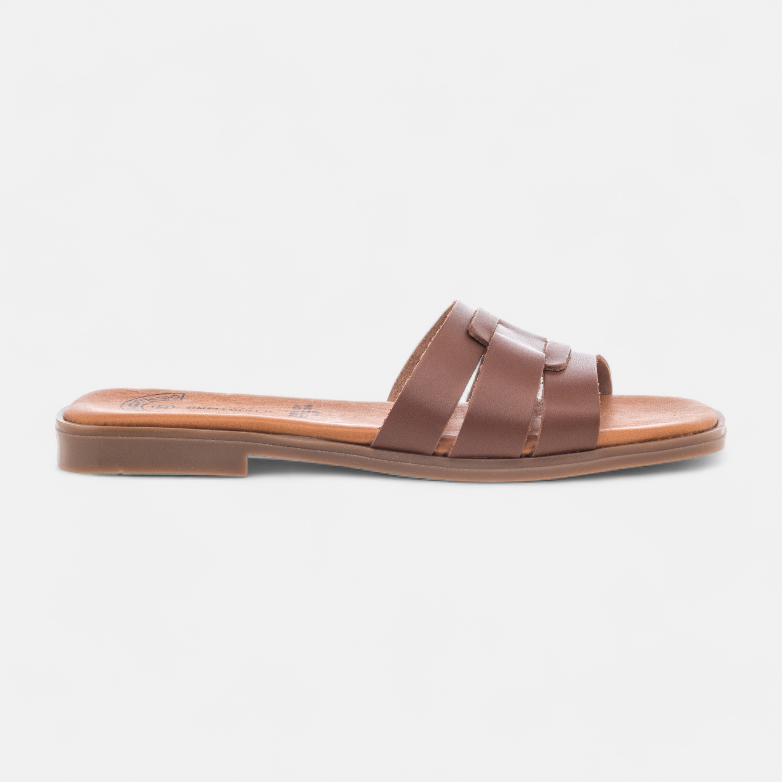 Mules cuir marron femme shop