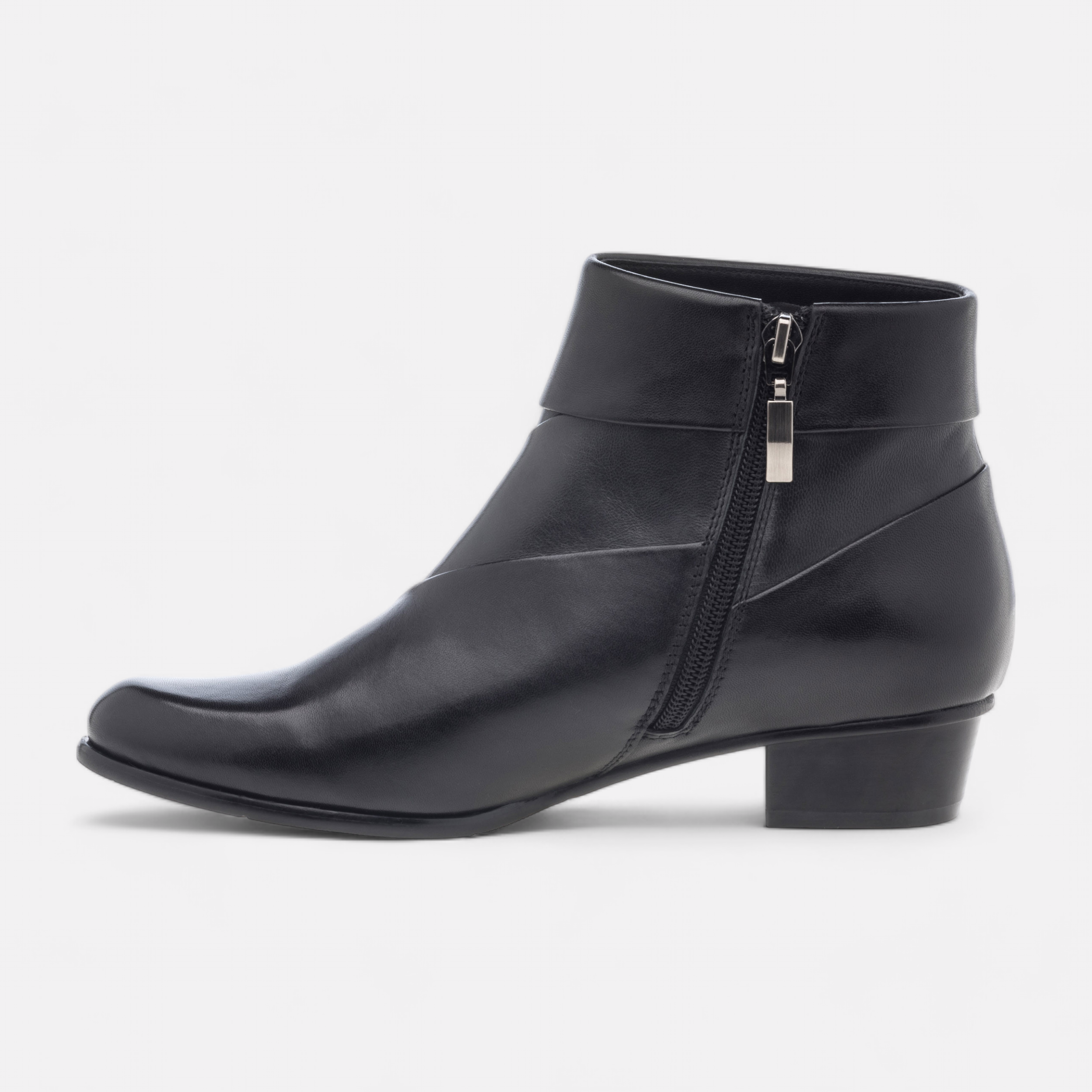 Bottines Femme en cuir noir France FR