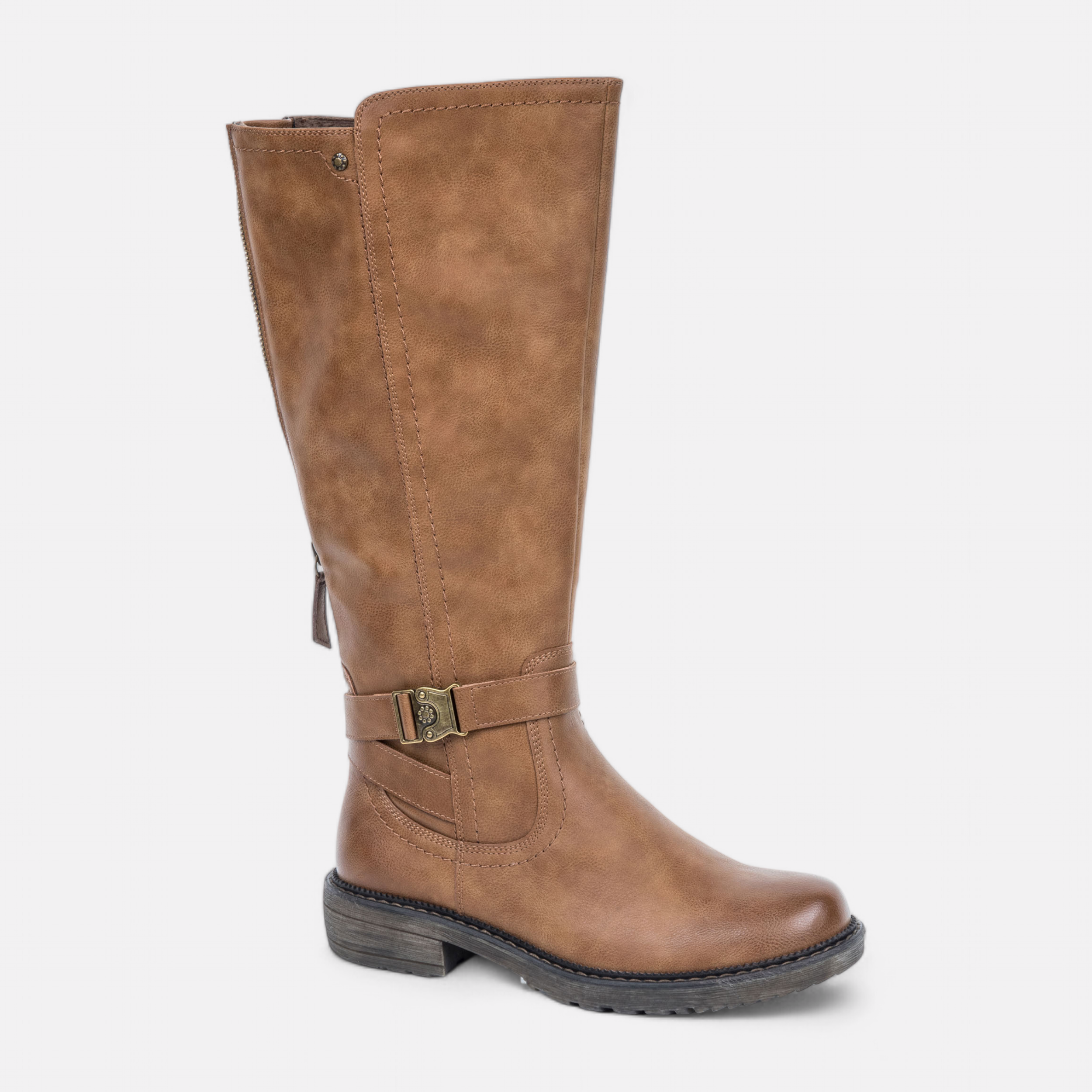 Womens cognac riding boots discount