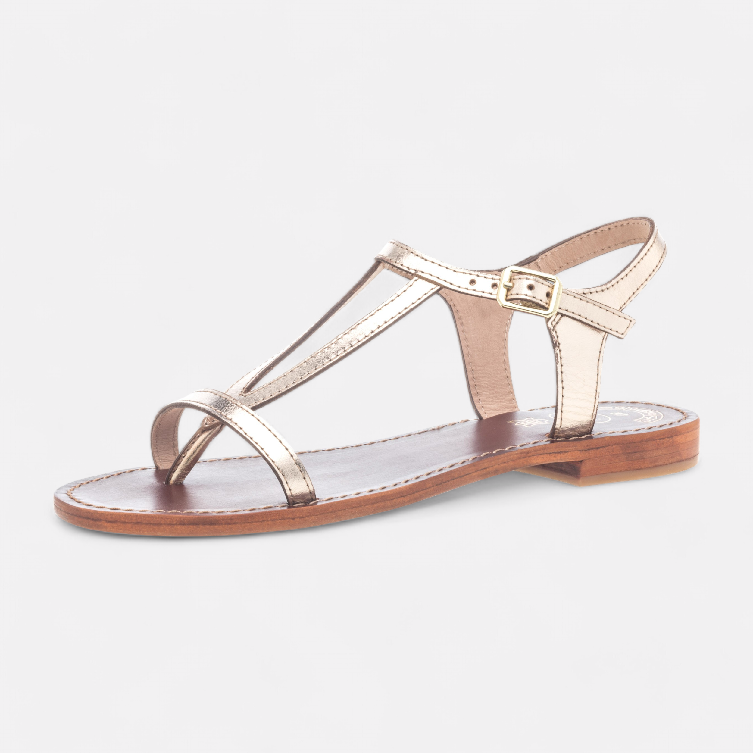 Chaussures nu pieds femme en cuir shop