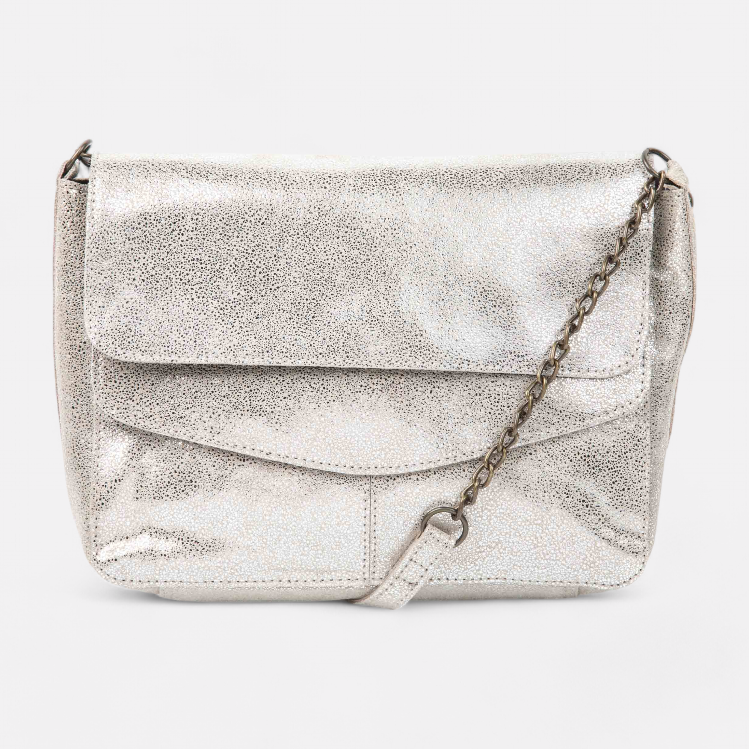 Sac bandouliere Femme en cuir argent France FR