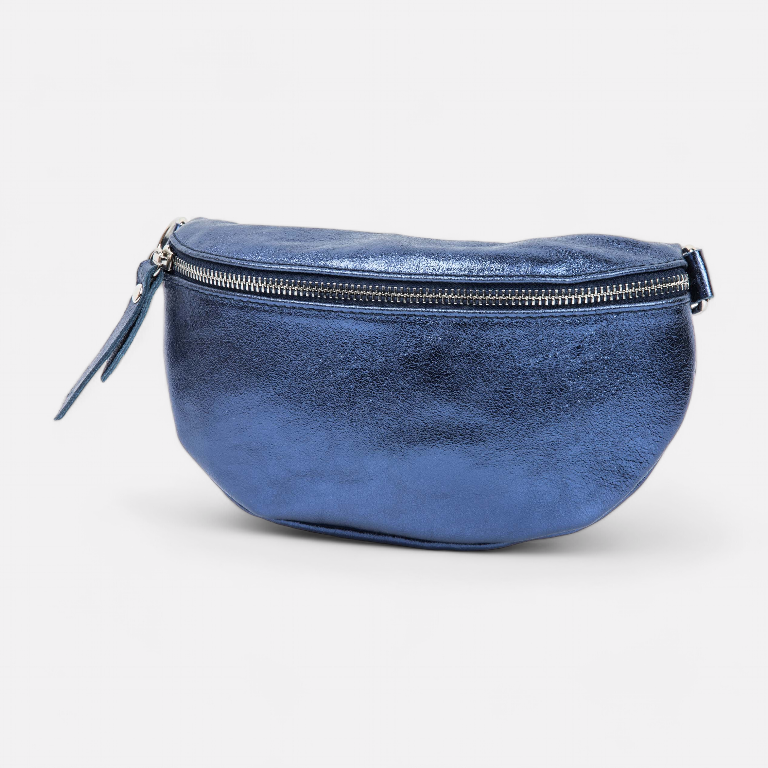 Fanny pack Women in leather navy blue Europe EN
